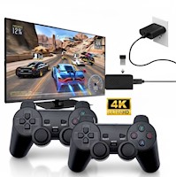 Mini Consola Retro Portátil de TV X2 PRO 4K UHD 10000 Juegos 2 Mandos Inalámbric